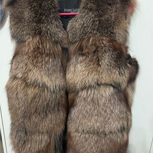 Fox fur vest